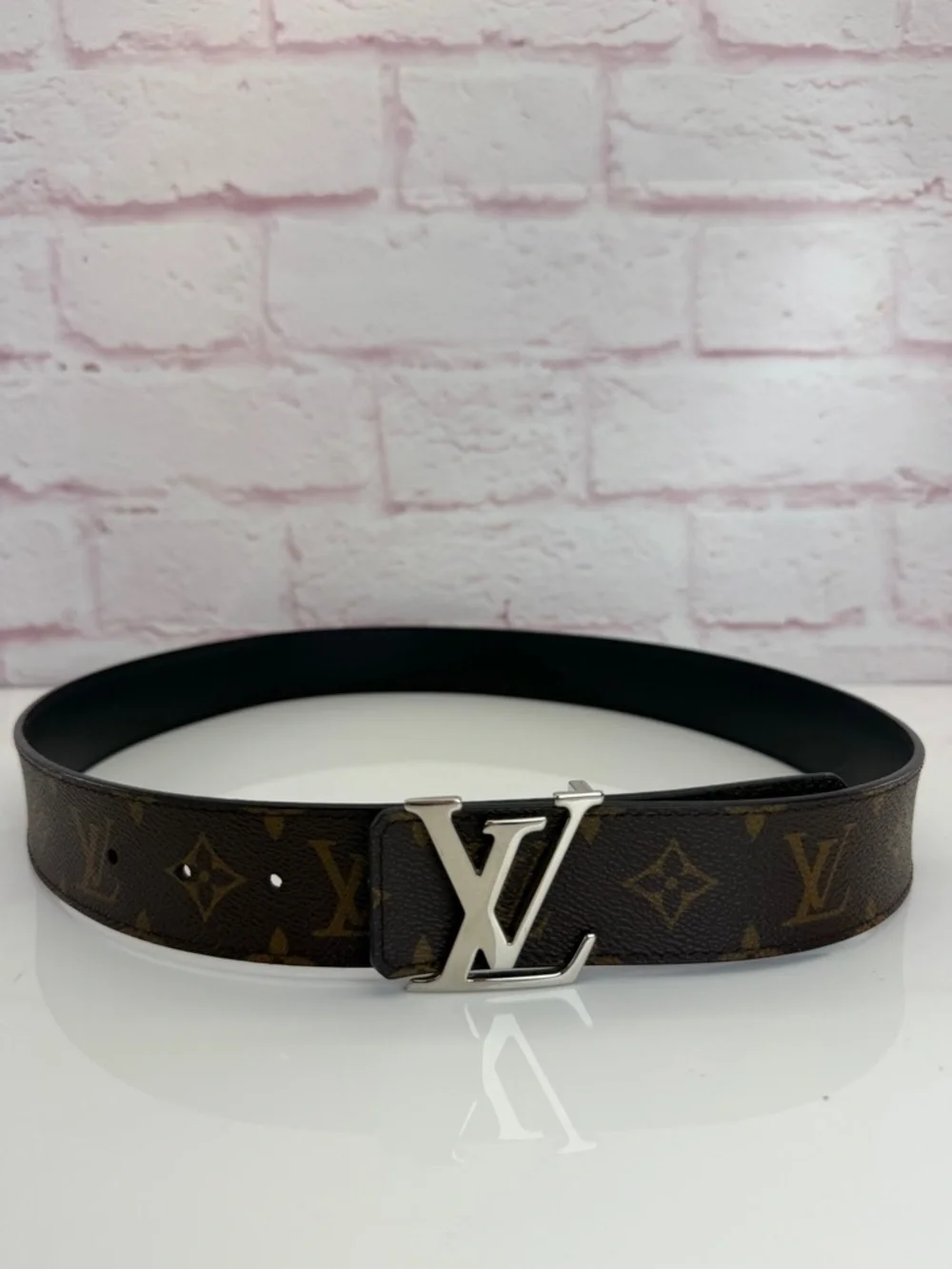 LOUIS VUITTON LV INITIALES MONOGRAM REVERSIBLE 40MM BELT SZ 95/38
